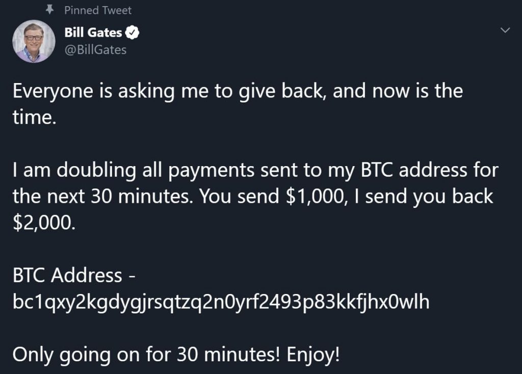O que já se sabe das invasões de contas famosas do Twitter para roubo de bitcoins 2 O que ja se sabe das invasoes de contas famosas do Twitter para roubo de bitcoins Bill